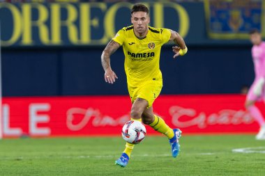 Villarreal, İspanya - 19 Ağustos 2024: Villareal ve Atletico de Madrid arasındaki lig maçı Villareal 'de oynandı. Atletico de Madrid oyuncuları. Lig 24 / 25. Futbolcular.