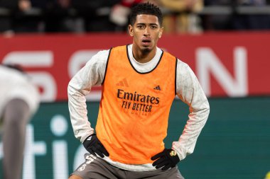 Girona, İspanya - 7 Aralık 2024: Girona Fc ile Real Madrid arasında oynanan lig maçı. Real Madrid kazandı. Avrupa şampiyonu.