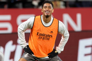 Girona, İspanya - 7 Aralık 2024: Girona Fc ile Real Madrid arasında oynanan lig maçı. Real Madrid kazandı. Avrupa şampiyonu.