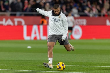 Girona, İspanya - 7 Aralık 2024: Girona Fc ile Real Madrid arasında oynanan lig maçı. Real Madrid kazandı. Avrupa şampiyonu.