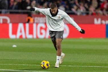 Girona, İspanya - 7 Aralık 2024: Girona Fc ile Real Madrid arasında oynanan lig maçı. Real Madrid kazandı. Avrupa şampiyonu.