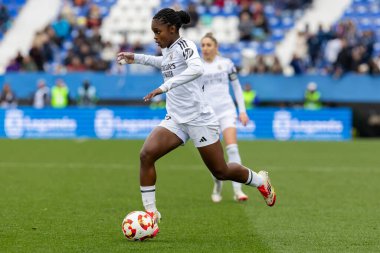 Madrid, İspanya - 26 Ocak 2025: Madrid 'de FC Barcelona ile Real Madrid arasında oynanan Bayanlar Süper Kupası Finali. Kadın futbol klasiği. FC Barcelona kazandı..