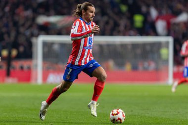 Madrid, 4 Şubat 2025: Atletico de Madrid ile Getafe FC arasında oynanan Copa del Rey maçı. Copa del Rey çeyrek final. Atletico de Madrid oyuncuları. Profesyonel futbol..