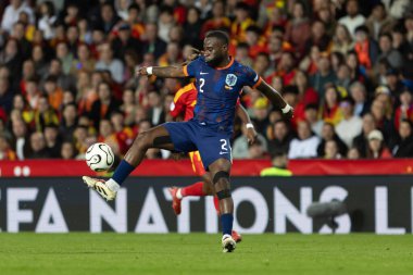 Valencia, İspanya - 23 Mart 2025: UEFA Uluslar Ligi çeyrek finalleri İspanya ile Hollanda arasında Valencia 'da oynandı. Hollanda milli takım oyuncuları. Hollanda milli takımı.