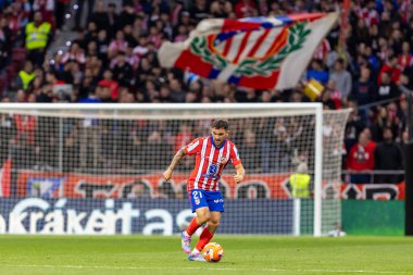 Madrid, İspanya - 10 Mayıs 2025: Atletico Madrid ile Real Sociedad arasındaki La Liga maçı başkentte oynandı. Atletico Madrid oyuncuları.