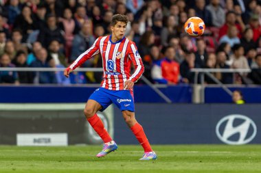 Madrid, İspanya - 10 Mayıs 2025: Atletico Madrid ile Real Sociedad arasındaki La Liga maçı başkentte oynandı. Atletico Madrid oyuncuları.