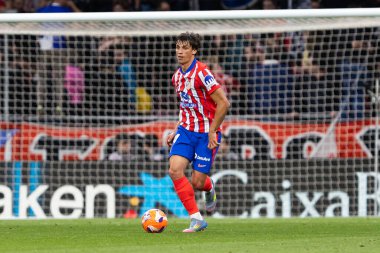 Madrid, İspanya - 10 Mayıs 2025: Atletico Madrid ile Real Sociedad arasındaki La Liga maçı başkentte oynandı. Atletico Madrid oyuncuları.