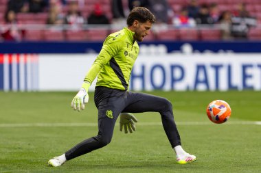 Madrid, İspanya - 10 Mayıs 2025: Atletico Madrid ile Real Sociedad arasındaki La Liga maçı başkentte oynandı. Gerçek Sociedad oyuncuları.