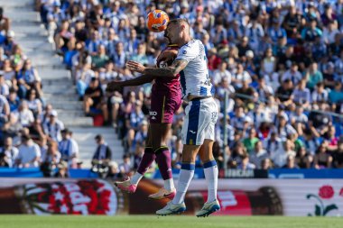 Madrid, İspanya - 24 Mayıs 2025: Legans ile Valladolid arasında oynanan La Liga maçı. Leganlar ve Valladolid HiperHareket Ligi 'ne atıldı. Takımlar bırakmayla karşı karşıya.