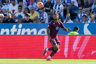 Madrid, İspanya - 24 Mayıs 2025: Legans ile Valladolid arasında oynanan La Liga maçı. Leganlar ve Valladolid HiperHareket Ligi 'ne atıldı. Takımlar bırakmayla karşı karşıya.