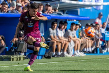 Madrid, İspanya - 24 Mayıs 2025: Legans ile Valladolid arasında oynanan La Liga maçı. Leganlar ve Valladolid HiperHareket Ligi 'ne atıldı. Takımlar bırakmayla karşı karşıya.