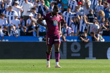 Madrid, İspanya - 24 Mayıs 2025: Legans ile Valladolid arasında oynanan La Liga maçı. Leganlar ve Valladolid HiperHareket Ligi 'ne atıldı. Takımlar bırakmayla karşı karşıya.