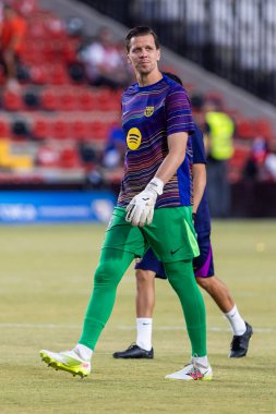 Madrid, İspanya - 31 Ağustos 2025: Rayo Vallecano ile FC Barcelona arasındaki lig maçı. EA Spor Ligi 2024-2025. FC Barcelona oyuncuları. Profesyonel lig.