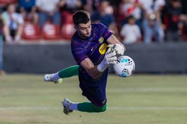 Madrid, İspanya - 31 Ağustos 2025: Rayo Vallecano ile FC Barcelona arasındaki lig maçı. EA Spor Ligi 2024-2025. FC Barcelona oyuncuları. Profesyonel lig.