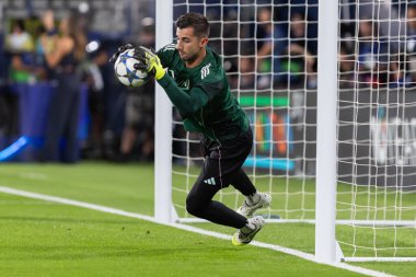 Villarreal, İspanya - 1 Ekim 2025: Villarreal FC ve Juventus Torino arasında Şampiyonlar Ligi maçı. Maç sırasında Juventus Torino oyuncuları. Yaşlı bayan..