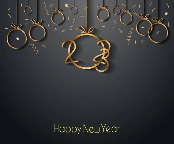 2023 Happy New Year Background Your Seasonal Invitations Festive Posters — Stok Vektör