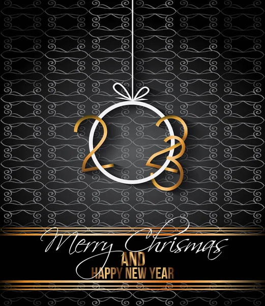 2023 Happy New Year Background Your Seasonal Invitations Festive Posters — Stock vektor