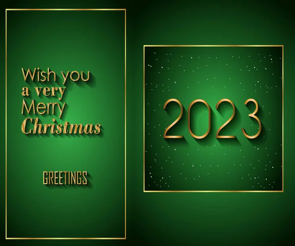 2023 Feliz Navidad Fondo Para Sus Invitaciones Temporada Carteles Del — Vector de stock