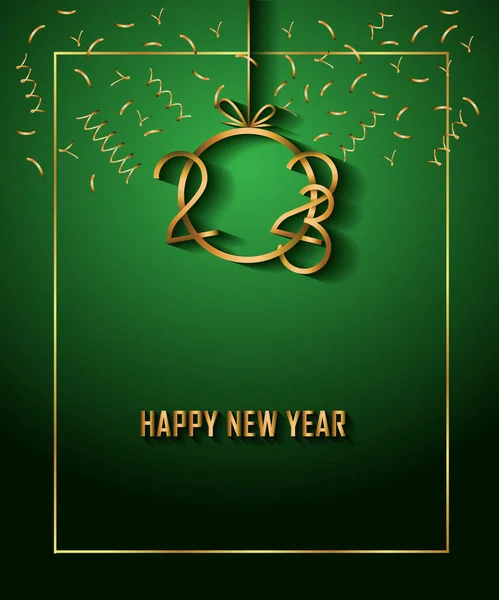 2023 Happy New Year Background — Stock Vector