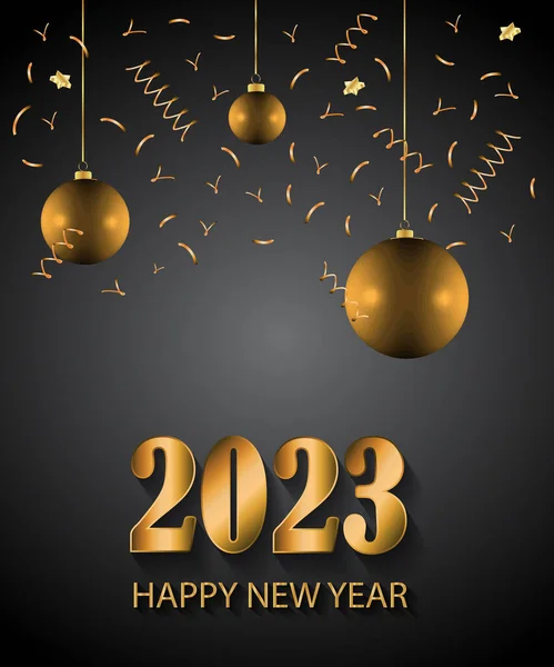 2023 Happy New Year Background — Stockvector