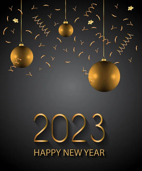 2023 Happy New Year Background — Stock Vector