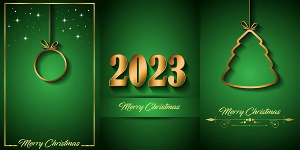 2023 Счастливого Рождественского Фона Ваших Сезонных Приглашений Праздничных Плакатов Поздравительных — стоковый вектор