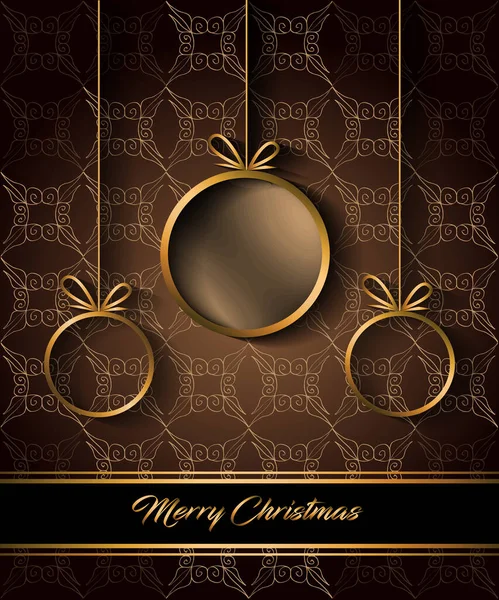 你的节日请柬 节日海报 贺卡的圣诞快乐背景 — 图库矢量图片