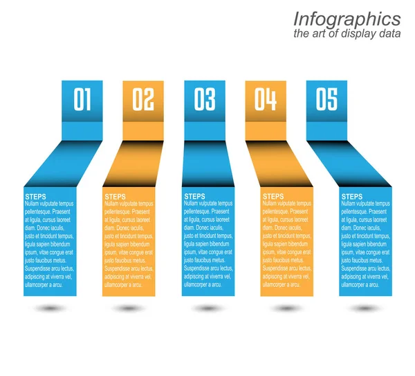 Infographic Template Για Σύγχρονη Οπτικοποίηση Και Κατάταξη Δεδομένων Και Στατιστική Εικονογράφηση Αρχείου