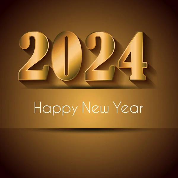 2024 Frohes Neues Jahr lizenzfreie Stockvektoren