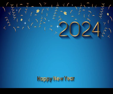 2024 mutlu yeni yıl arkaplan afişi mevsimlik davetiyeleriniz, şenlik posterleriniz.