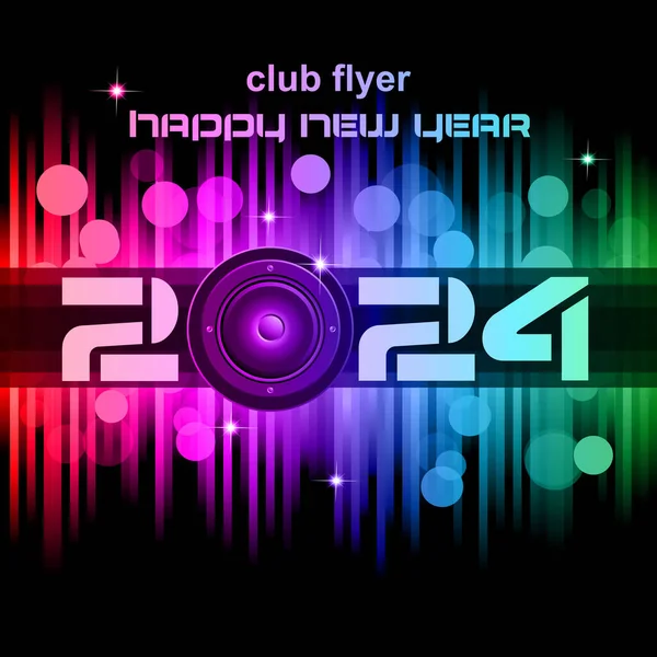 Disco Club Flyer Colorful Elements Ideal Poster Music Background Stock Illustration