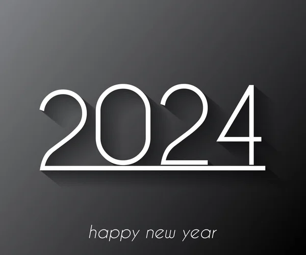 2024新年快乐背景 — 图库矢量图片