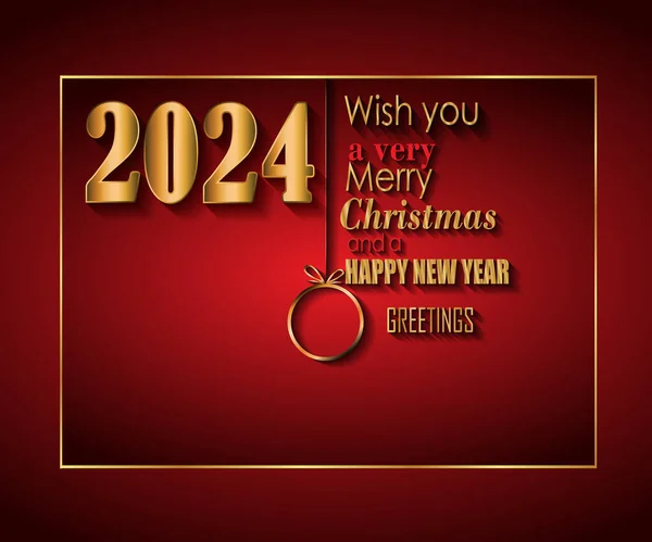 2024 Bonne Année Joyeux Noël Fond Pour Vos Invitations Saisonnières Vecteur En Vente