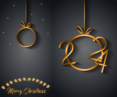 Mevsimlik davetiyeleriniz, festival afişleriniz, tebrik kartlarınız için 2024 Mutlu Noeller..