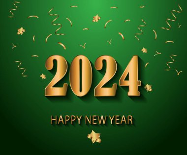 2024 Yeni Yıl Davetiyeleriniz, festival posterleriniz, tebrik kartlarınız için mutlu yıllar..