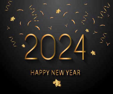 2024 Yeni Yıl Davetiyeleriniz, festival posterleriniz, tebrik kartlarınız için mutlu yıllar..