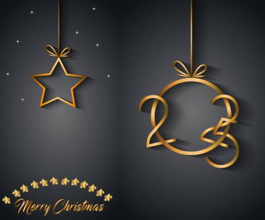 Mevsimlik davetiyeleriniz, festival afişleriniz, tebrik kartlarınız için 2025 Mutlu Noeller..