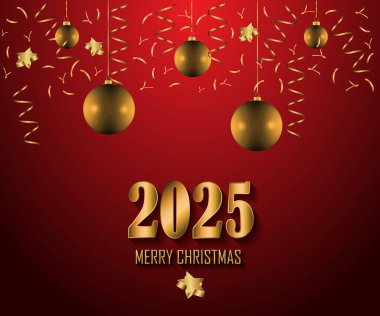 Mevsimlik davetiyeleriniz, festival afişleriniz, tebrik kartlarınız için 2025 Mutlu Noeller.. 