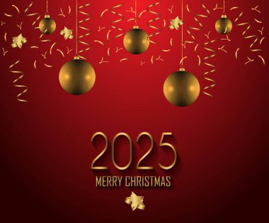 Mevsimlik davetiyeleriniz, festival afişleriniz, tebrik kartlarınız için 2025 Mutlu Noeller.. 