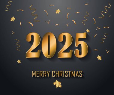 Mevsimlik davetiyeleriniz, festival afişleriniz, tebrik kartlarınız için 2025 Mutlu Noeller..