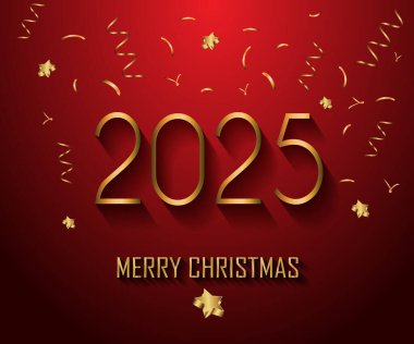 Mevsimlik davetiyeleriniz, festival afişleriniz, tebrik kartlarınız için 2025 Mutlu Noeller..