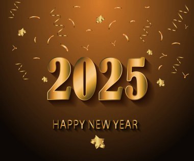 2025 Yeni Yıl Davetiyeleriniz, festival posterleriniz, tebrik kartlarınız için mutlu yıllar..