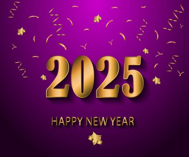 2025 Yeni Yıl Davetiyeleriniz, festival posterleriniz, tebrik kartlarınız için mutlu yıllar..
