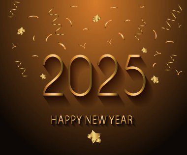 2025 Yeni Yıl Davetiyeleriniz, festival posterleriniz, tebrik kartlarınız için mutlu yıllar..