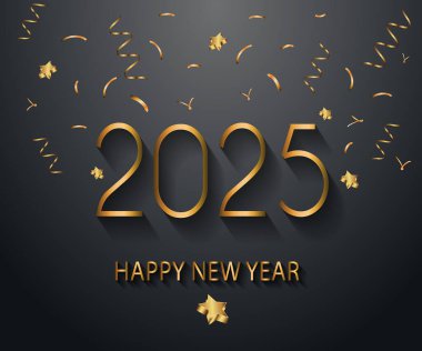 2025 Yeni Yıl Davetiyeleriniz, festival posterleriniz, tebrik kartlarınız için mutlu yıllar..