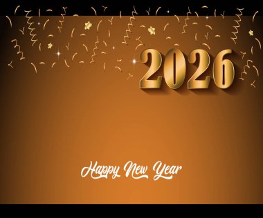 2026 Mutlu yeni yıl arkaplan afişleri mevsimlik davetiyeleriniz için festival afişleri.