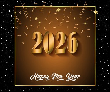 2026 Yeni Yıl Davetiyeleriniz, festival posterleriniz, tebrik kartlarınız için mutlu yıllar..