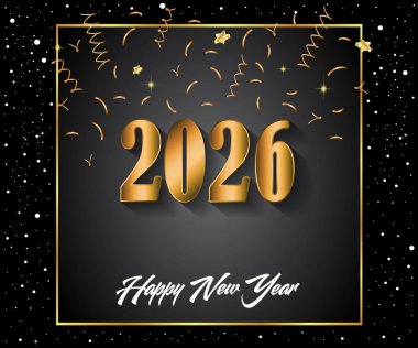 2026 Yeni Yıl Davetiyeleriniz, festival posterleriniz, tebrik kartlarınız için mutlu yıllar..
