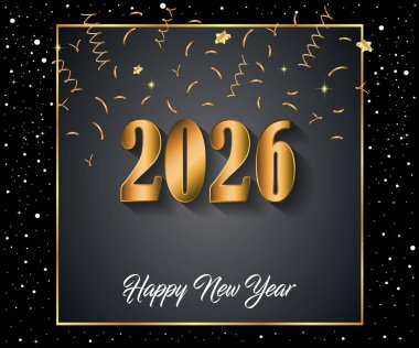 2026 Yeni Yıl Davetiyeleriniz, festival posterleriniz, tebrik kartlarınız için mutlu yıllar..