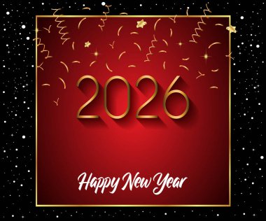 2026 Yeni Yıl Davetiyeleriniz, festival posterleriniz, tebrik kartlarınız için mutlu yıllar..